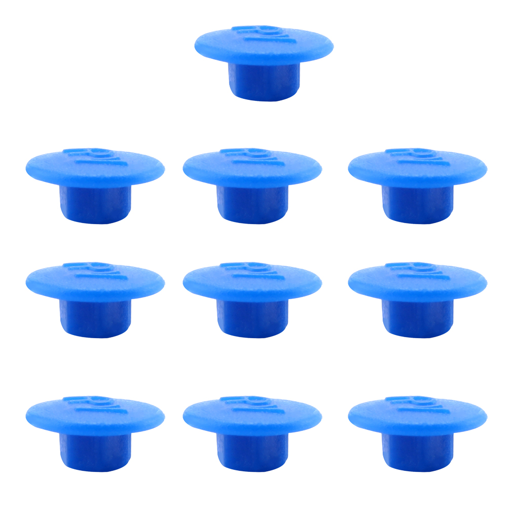 Pack of 10 Pieces Portable Hex Socket Allen Bolt Screw Hexagon Head Hedset Cover Cap Protector Blue/White/Green/Red M5