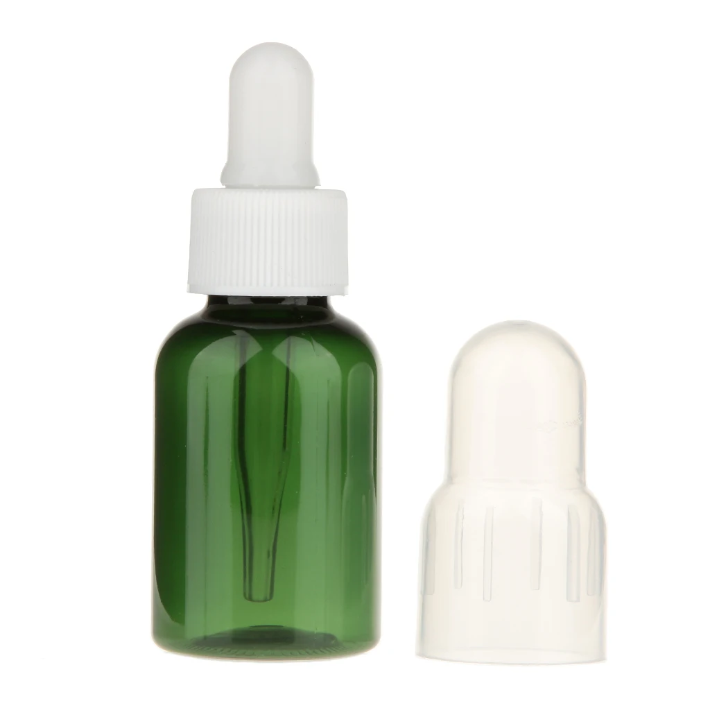35ML Green Bottle with White Dropper for Essential Oil Pack of 2