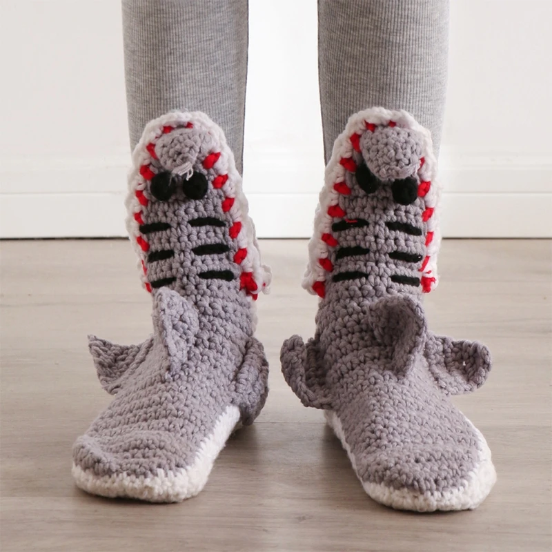 Calcetines de piel de cocodrilo para mujer novedad de tiburón Bartira calcetines de cocodrilo unisex para Navidad calcetines casuales 