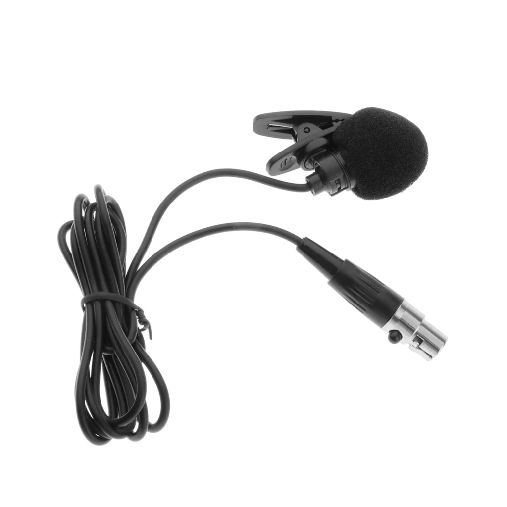 XLR Lavalier Microphone Phantom Power with Metal Lapel Clip and Windscreen Accessories - Great External Lav Mic