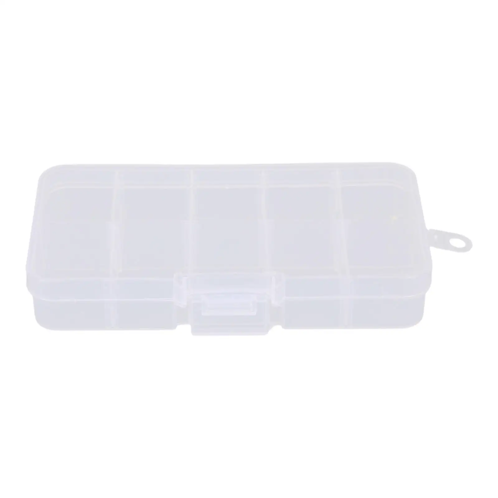 10 Grid Plastic Jewelry Removable Storage Box Beads Earring Box Compartment Organizer