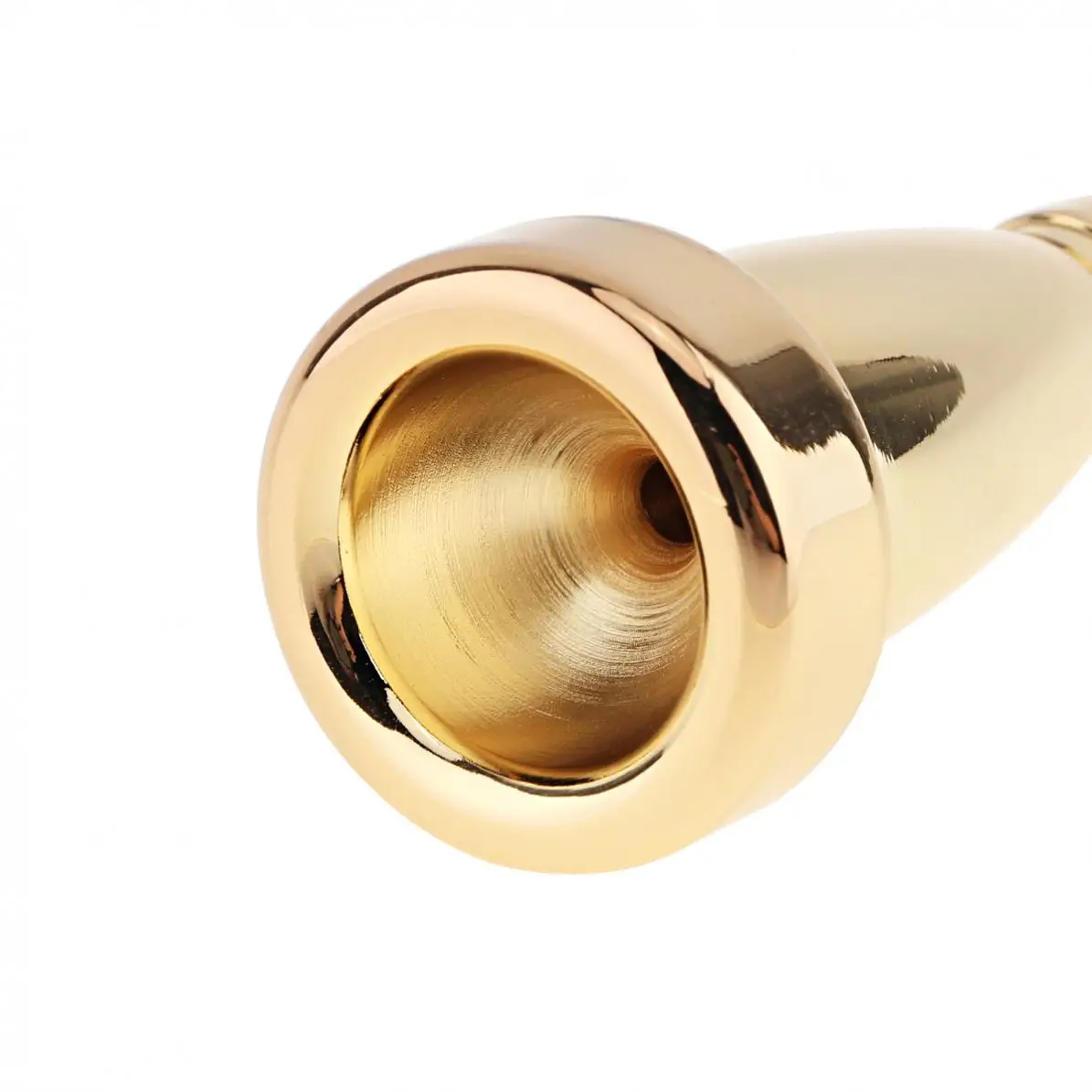 HENGYEE Gold Plated Trumpet Mouthpiece 3C 5C 7C Compatible with Yamaha Bach Conn King Replacement Musical Instruments Accessories 