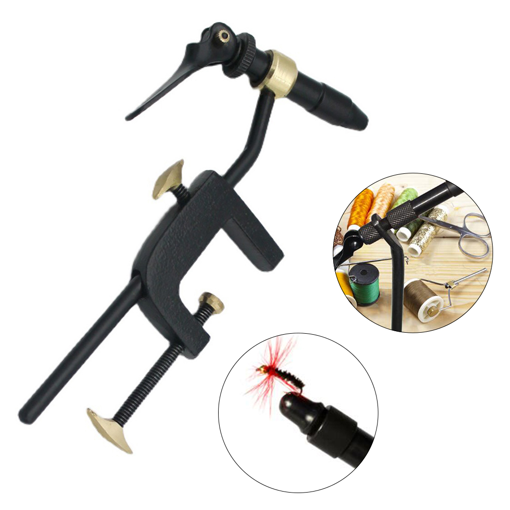 Rotary Fly Tying Vise Fishing Flies Tying Tool Fly Gear Lure Maker Teasers