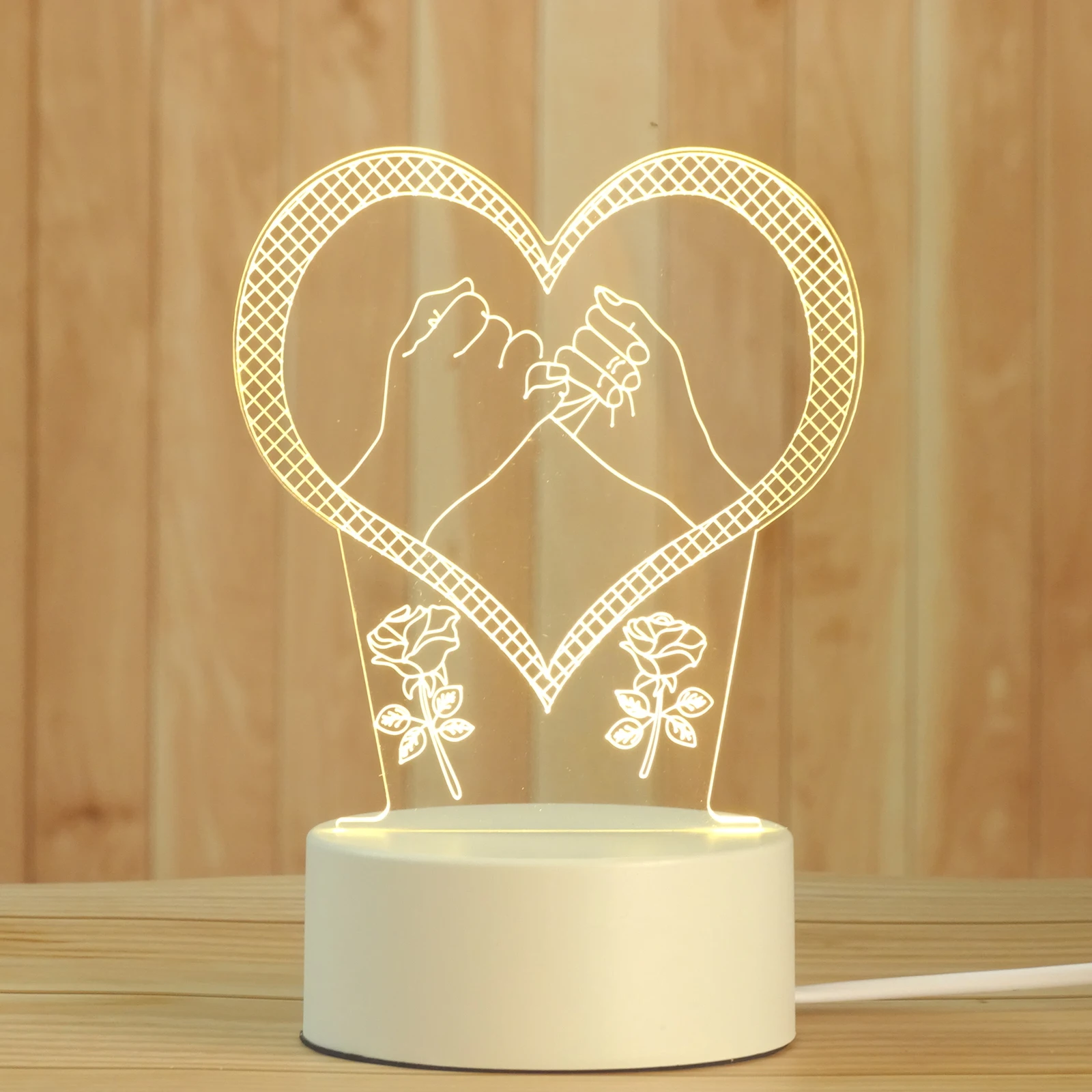 New 3D Lamp Nightlight Kids Child Girls Gift Night Light Lamp
