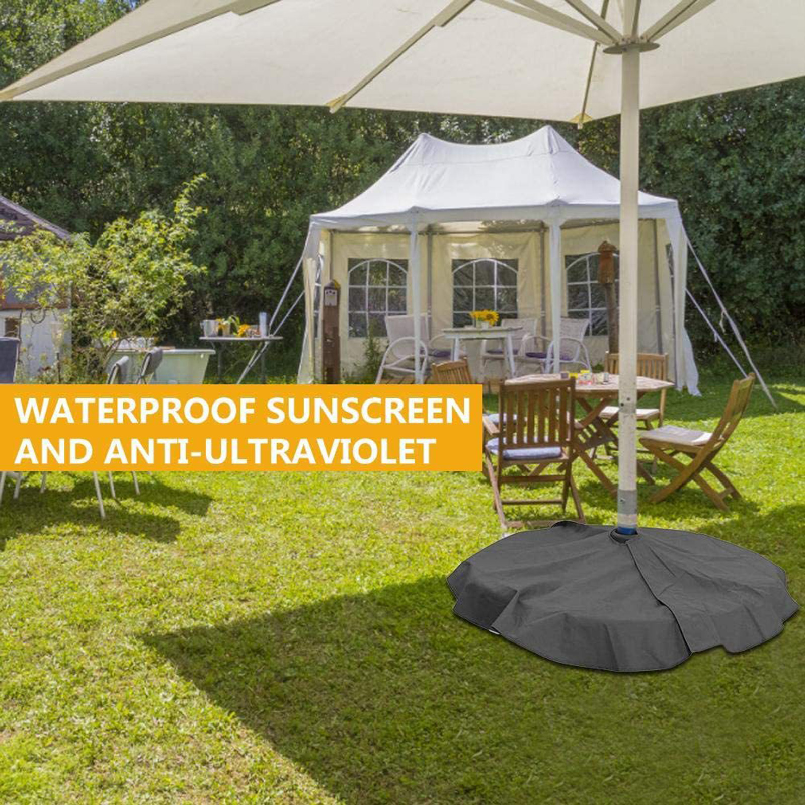 Outdoor Waterproof UV Resistance Parasol Stands Cover Weight Bag Cover Supplies Parts for Courtyard Patio Umbrella Base Terrace