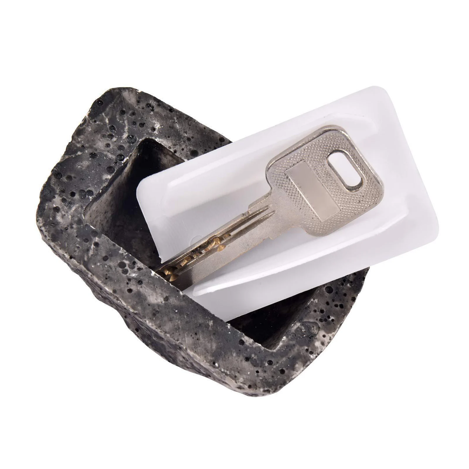 Hide a Spare Key Fake Rock - Looks & Feels like Real Stone - Safe for Outdoor Garden or Yard, Geocaching