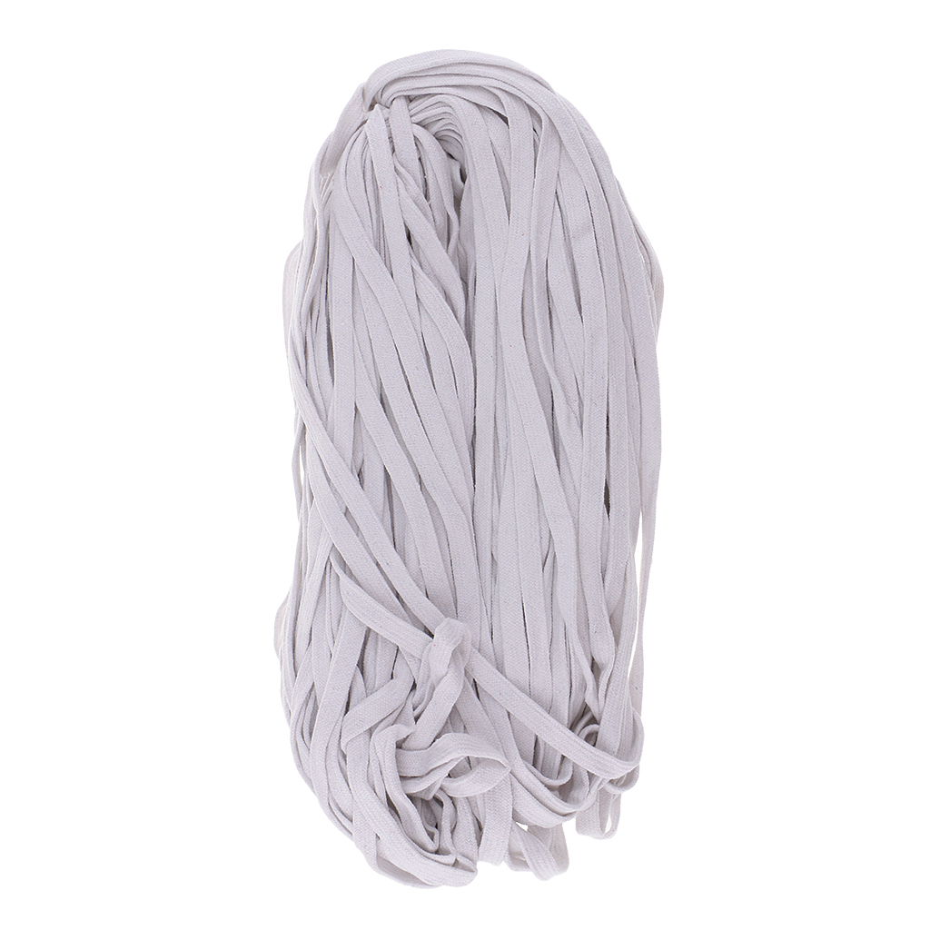 Cotton Flat Draw Cord Drawstrings Handles Lace Trim String for Sewing Accessory