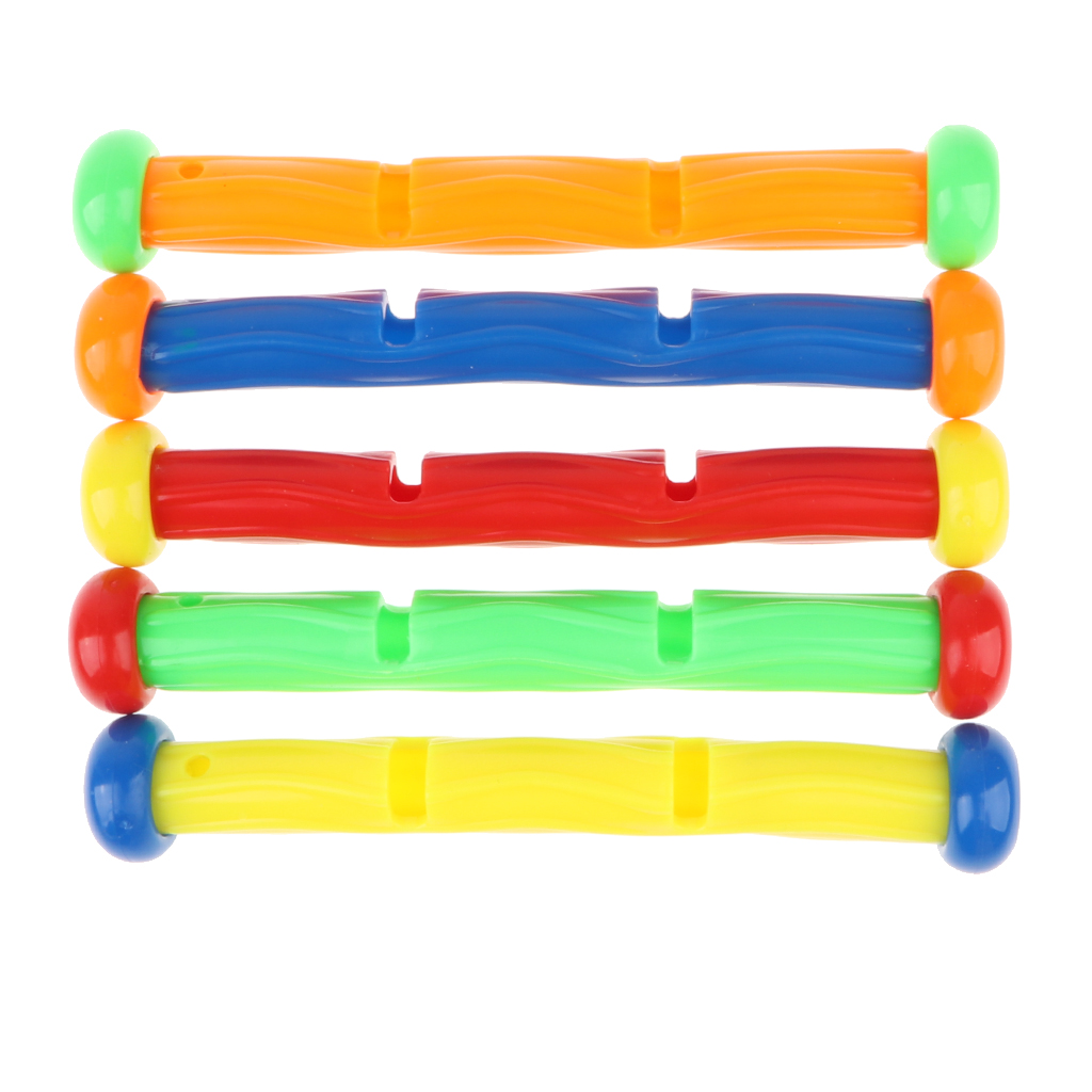 5 Pieces Colorful Diving Sticks, Kids Swimming Pool Toy Underwater Game Play Toy for Fun