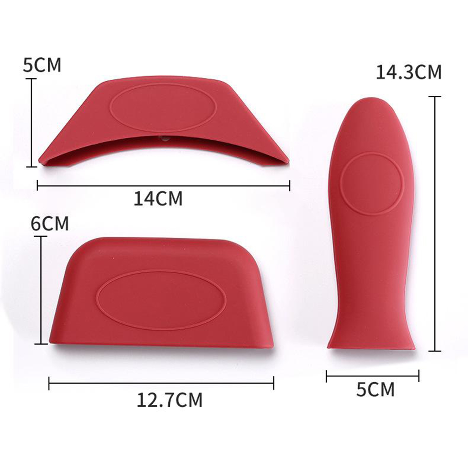 Silicone Hot Handle Holder Cast Iron Skillet Handle Cover Assist Pan Handle Sleeve Pot Holders for Frying Pans