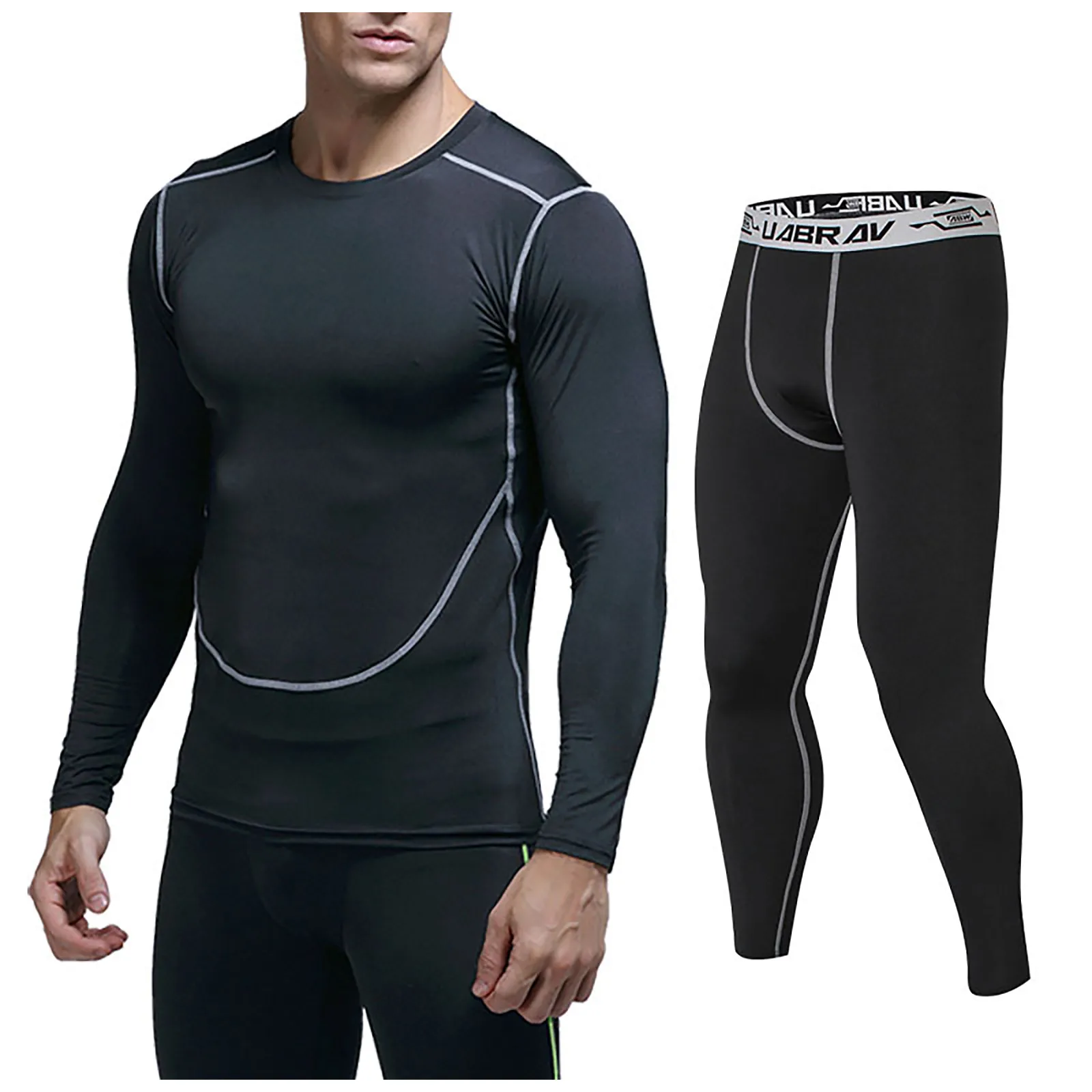 Мужской комплект для бега, леггинсы для спортзала, термобелье, спартанскоекомпрессионное белье для фитнеса, Mma Rashguard, мужские быстросохнущиеколготки, спортивный костюм