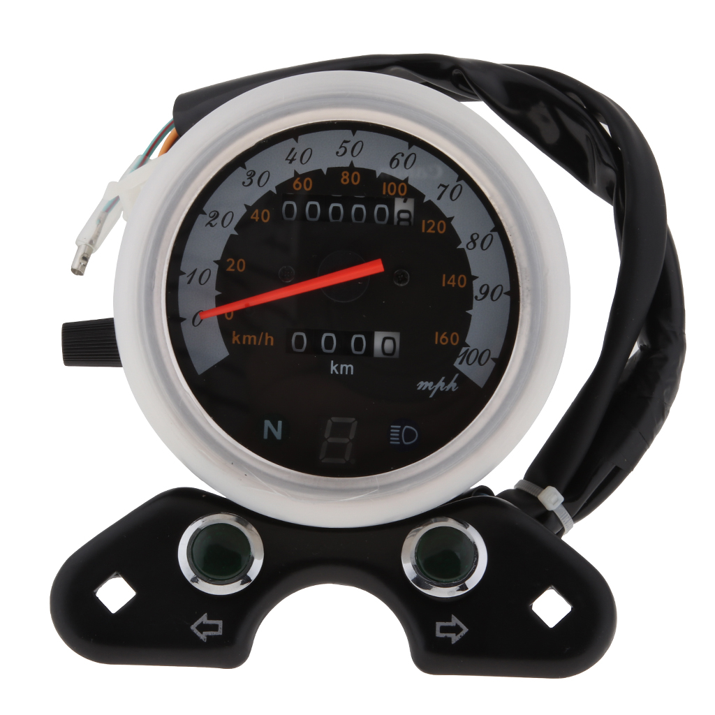 Speedo Meter Gear Digital Display Gauge Tachometer For  CG125