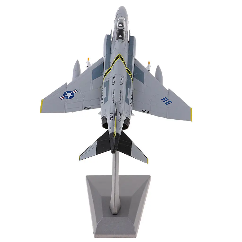 1:100 Die Cast American F-4 Fighter Aircraft Plane Toys Decor Collectibles