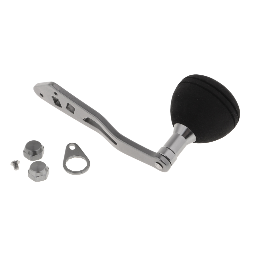 Metal Baitcasting Fishing Reel Handle Crank Knob Replacement Accessory