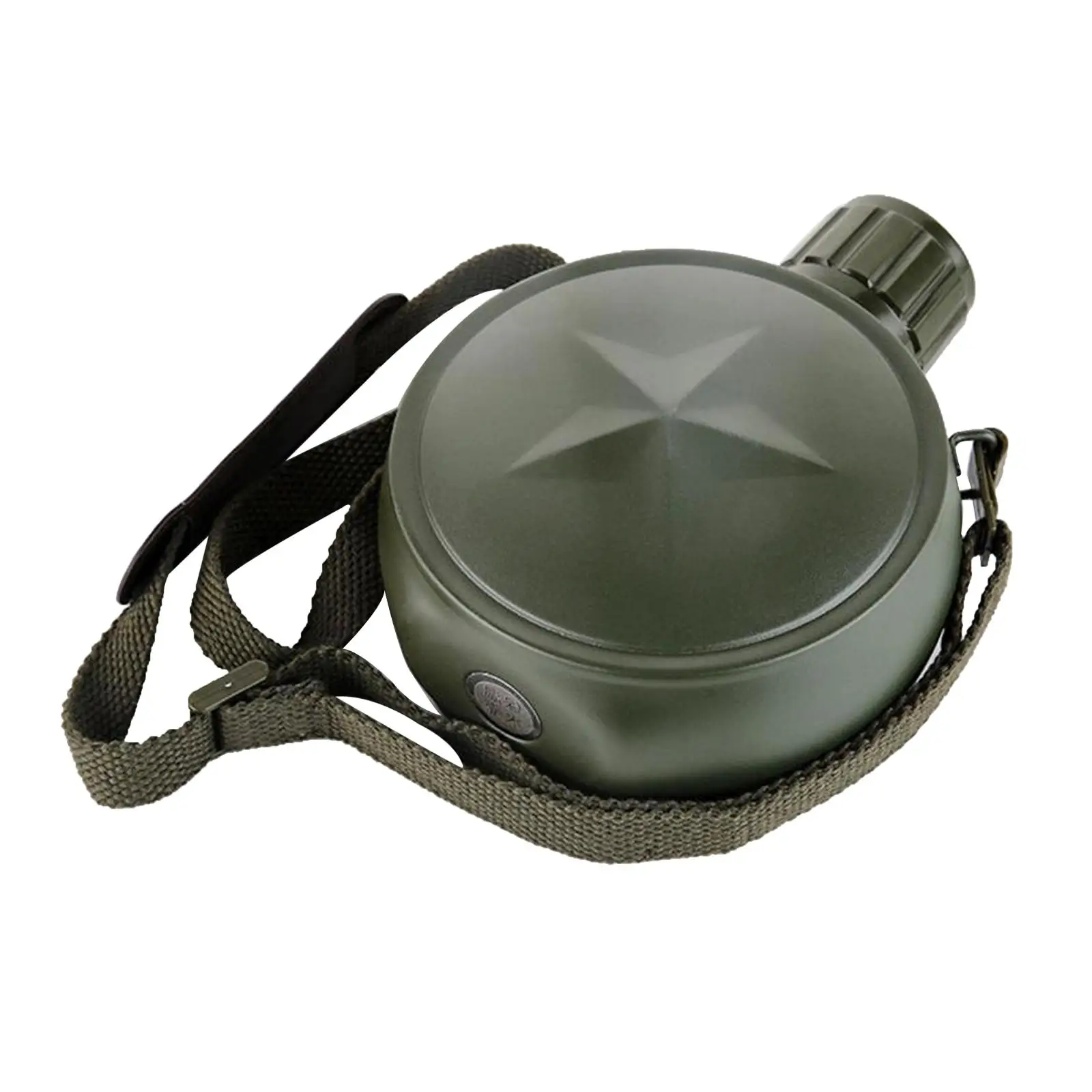 Stainless Steel Military Army Flask Wine Water Bottle Cooking Cup With Shoulder Strap Hiking Kettle 800ML Outdoor Drinkware