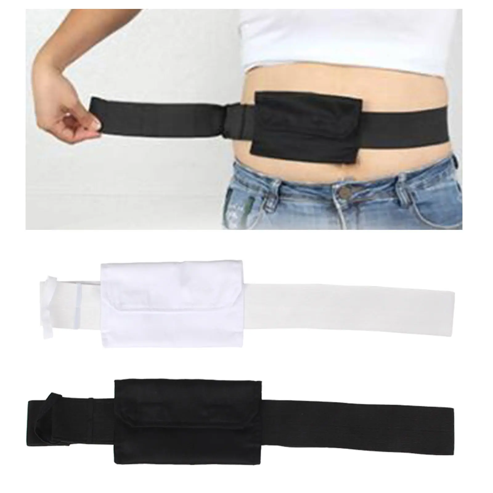 Peritoneal Dialysis PD Belt Breathable Abdominal Protection Covers Adjustable Drainage Holder Waist Belt