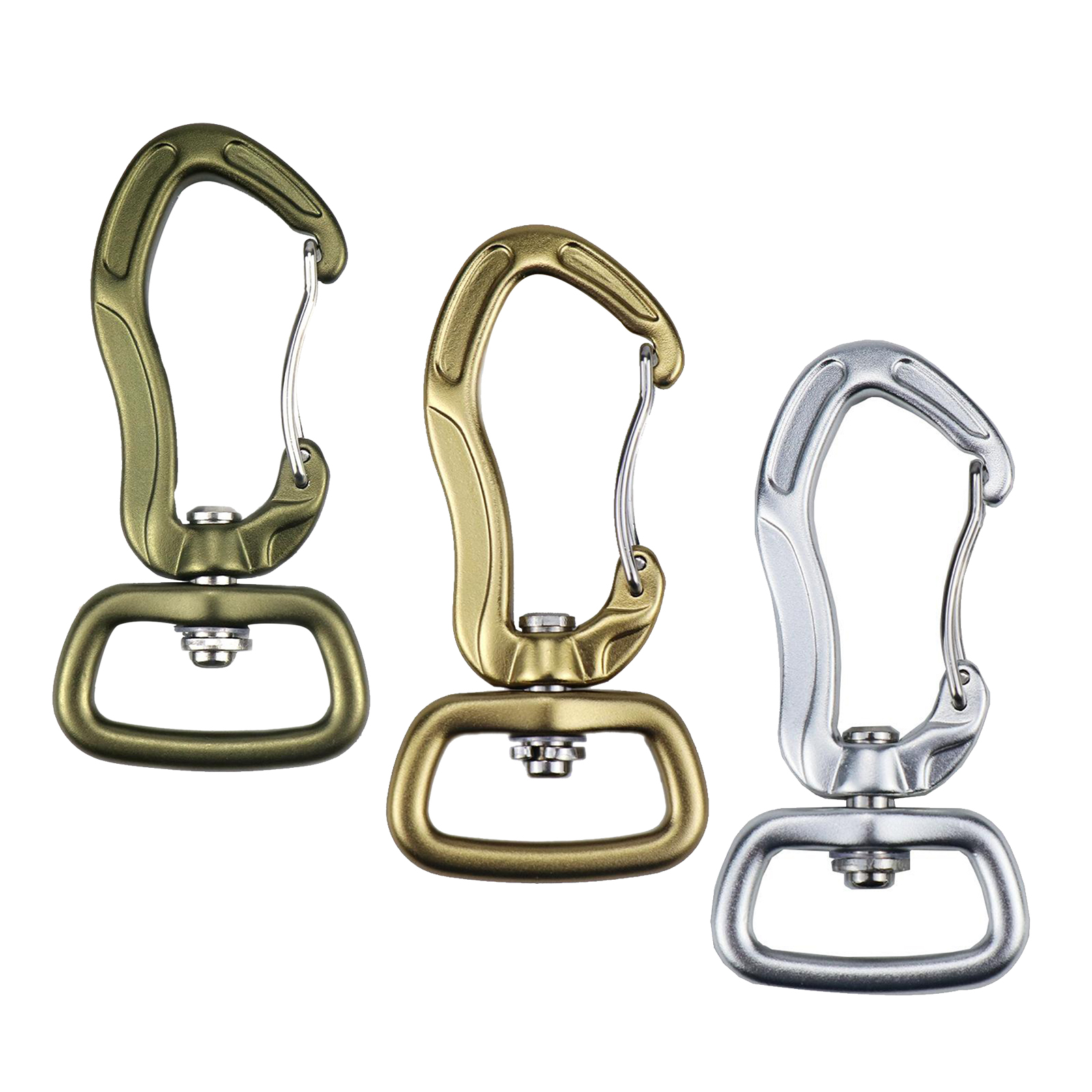 Aluminum Swivel Carabiner Hook Dog Lead Clip Snap 400KG Eye Snap Hook Clip