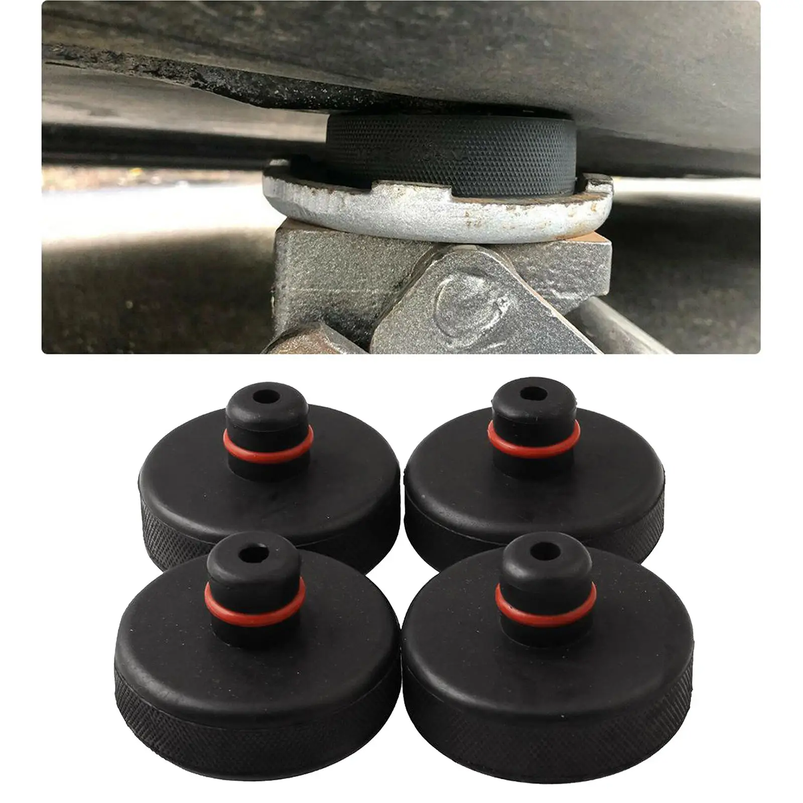 4 Pieces Jack Lift Point Pad Adapter for Tesla Model S/X/3 for Using with a Floor Jack