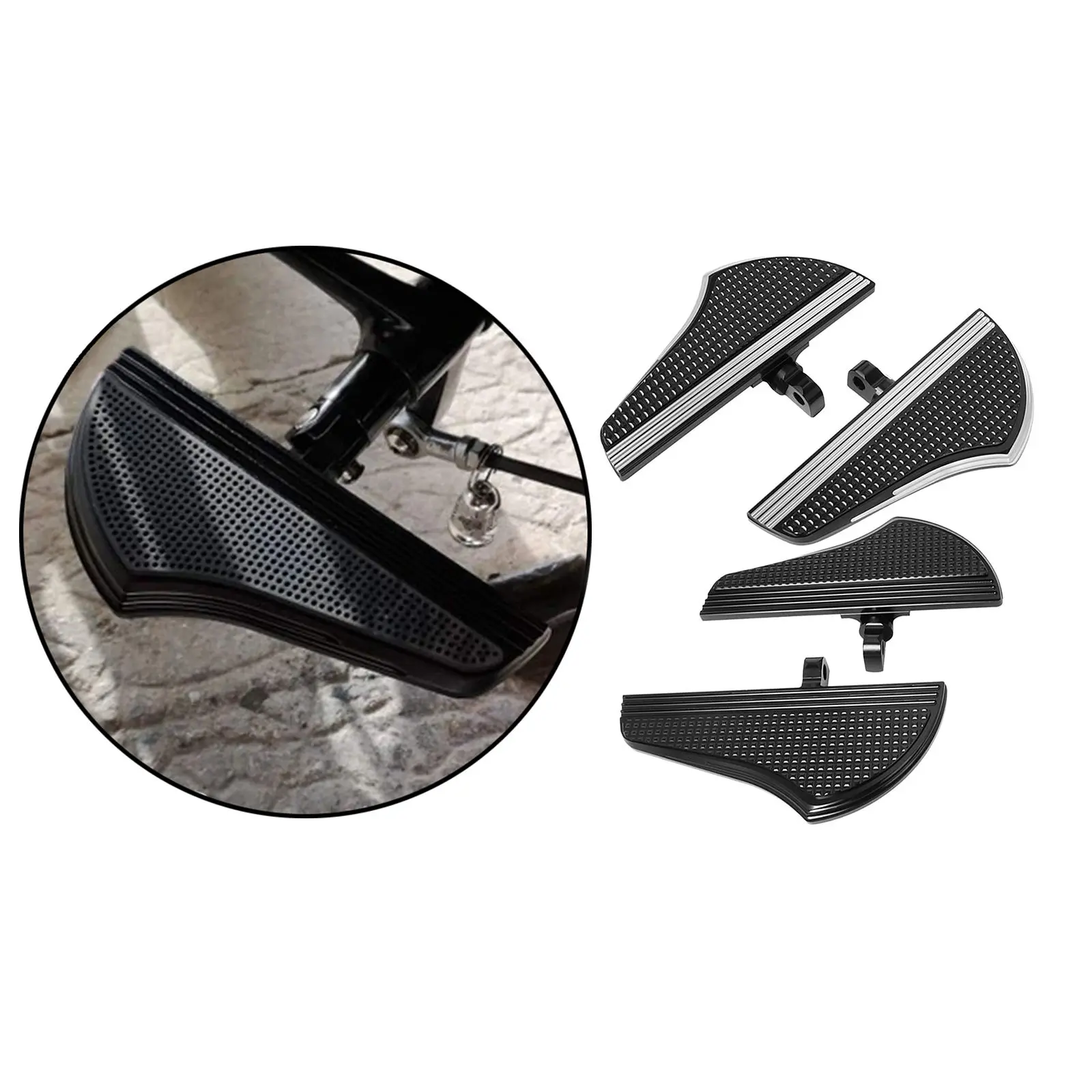 2pcs Motorbikes Passenger Rear Foot Pegs Mount Footboard Foot Rest Accessories Supplies for Harley XL Models Male Mount-Style