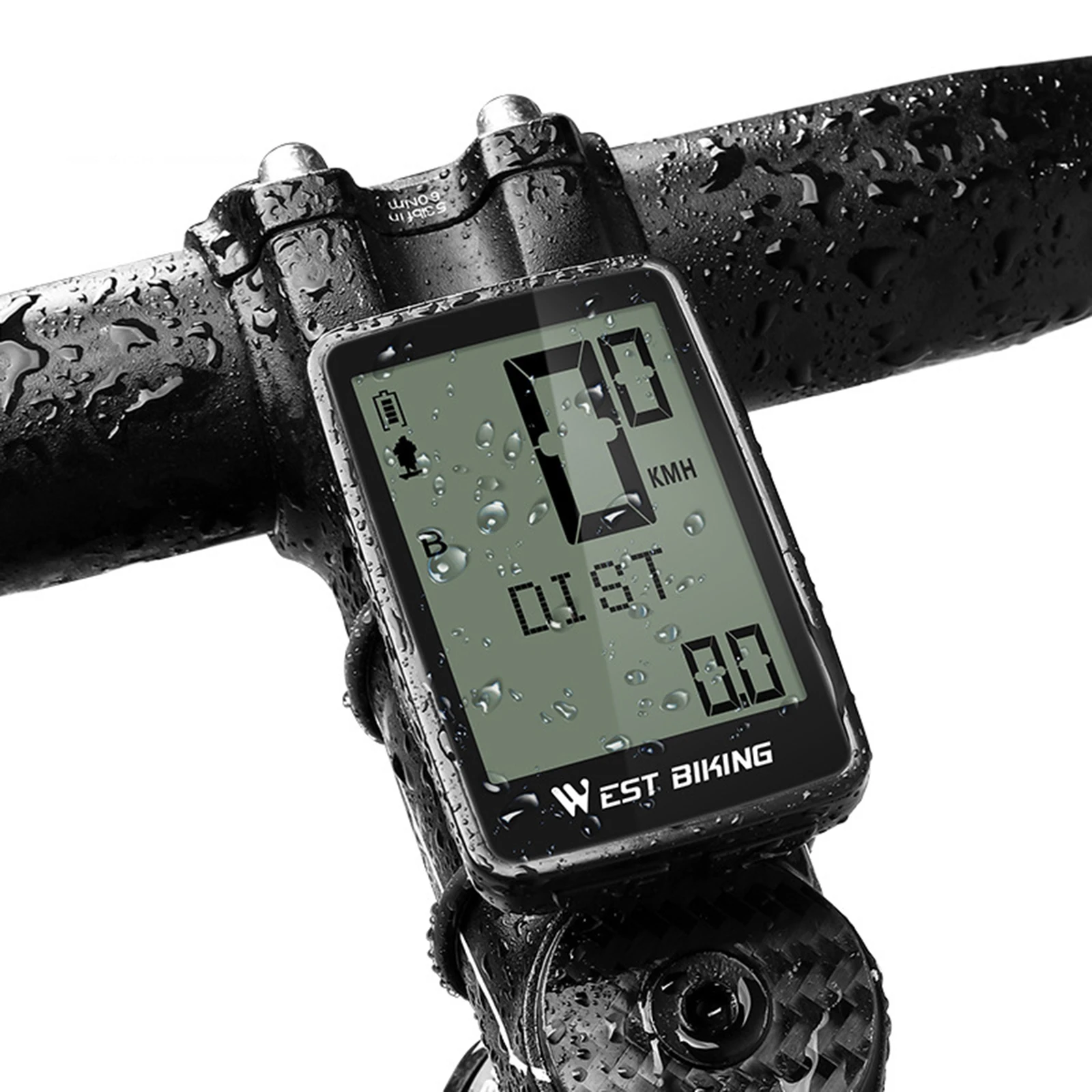 Bicycle Computer Wireless Support Five Languages Bike Computer Waterproof Speedometer Odometer Cycling Stopwatch with Display