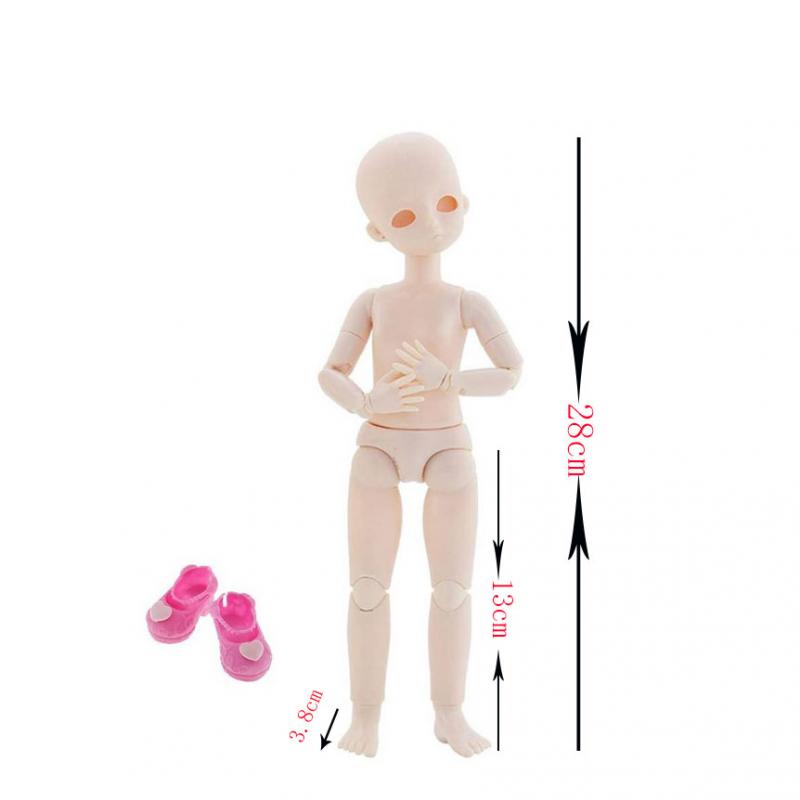 1/6  21 Jointed Girl Flexible  Doll Body Head Making Practice Makeup