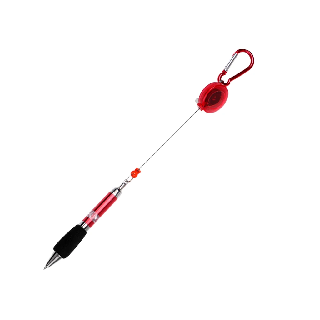 Ballpoint pen - with an easy-to- carabiner and an extendable cord, outdoor