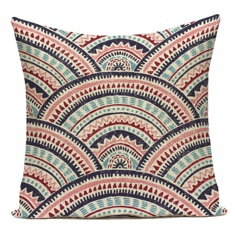 Bohemian Geometry Dekorative Kissen Fall Polyester Sofa Hause Geometrische Kissenbezug für Sofa Hause Wohnzimmer – Detail 13