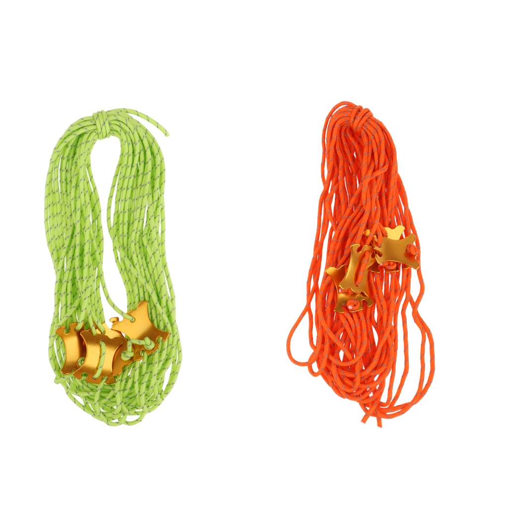 4x4m Reflective Camping Awning Cord Paracord Tent Canopy Tarp Guy Line Rope
