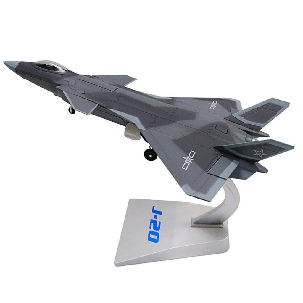 1/72 Scale Metal J20 Fighter Aircraft Static Airplane Model Gift Jet Plane