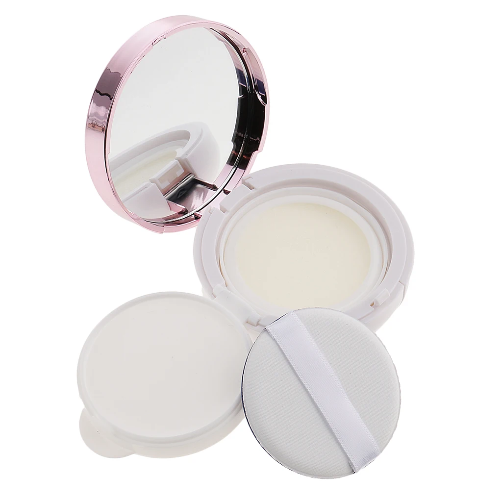 Empty Luxurious Make-up Powder Container AirCushion Puff Case with Puff and Extra Inner Container Foundation BB Cream Box