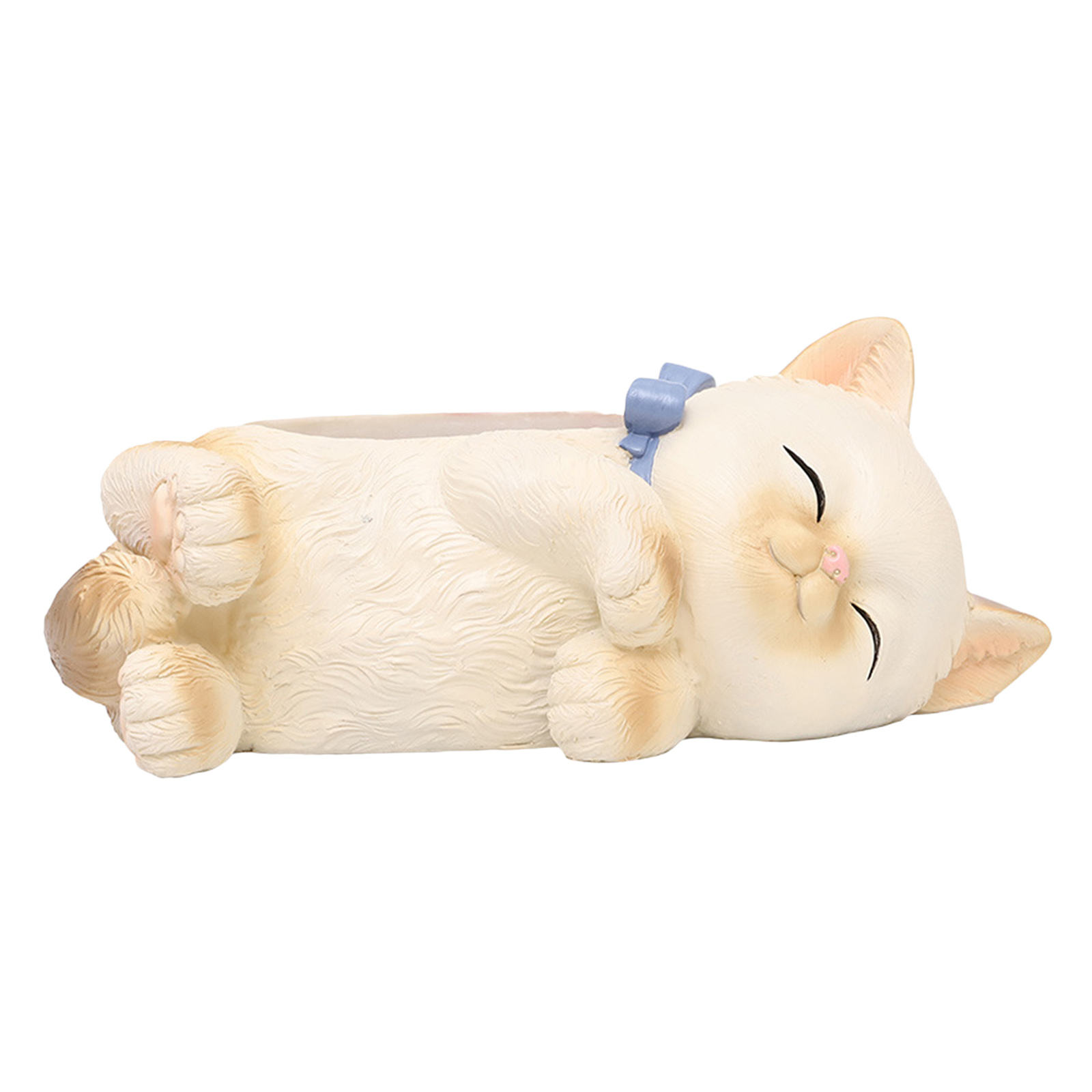 Mini Cartoon Flower Pots Home Decoration Vase Resin Cat Shape Planter for Home Garden Office Desktop Decoration