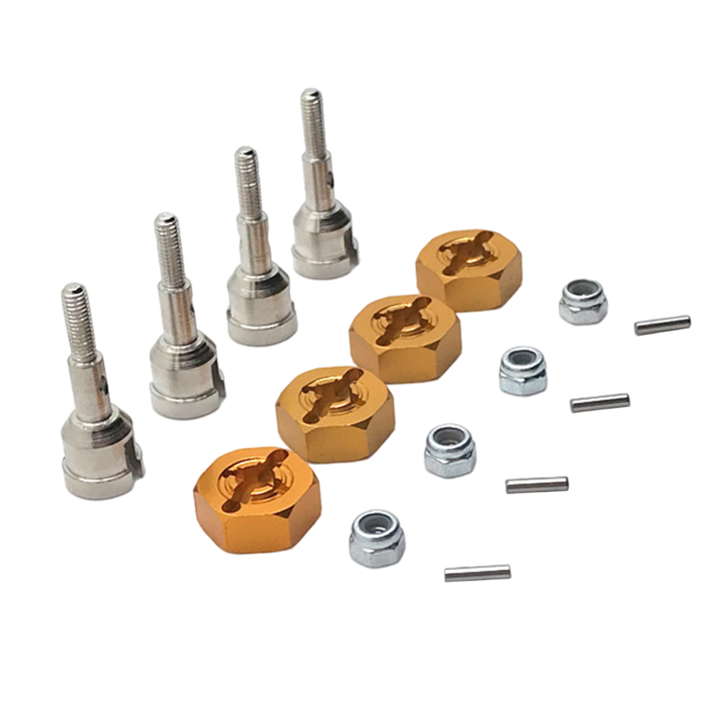 RC Car Wheel Conversion Set Axle for WLtoys 1/18 A949 RC Car Model Replacement Parts