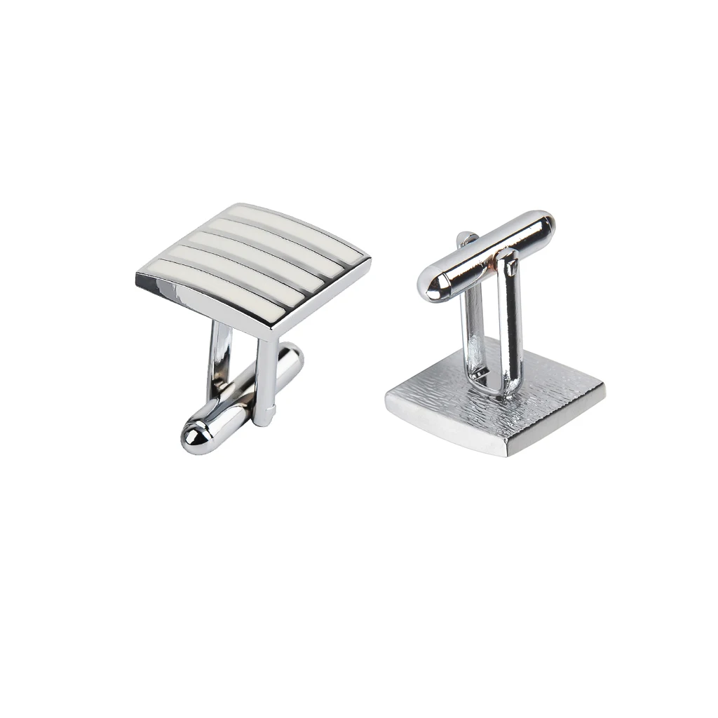 Men Jewelry Party Brass Square Shirt Polished Finish Cufflinks