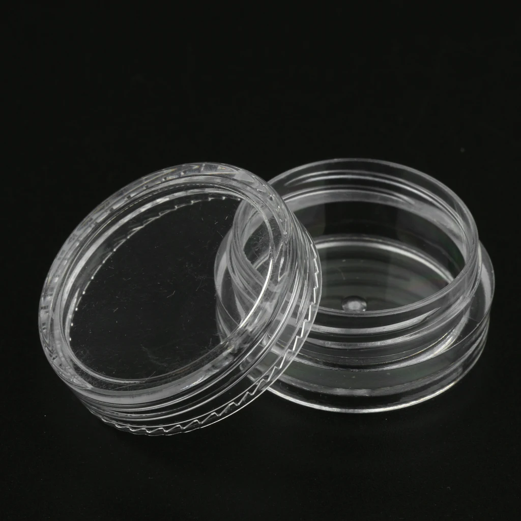 50pcs Cream Jar Cosmetic Container Travel Potty Jar Plastic Jar Lotion Cream Jars Sample Empty Container