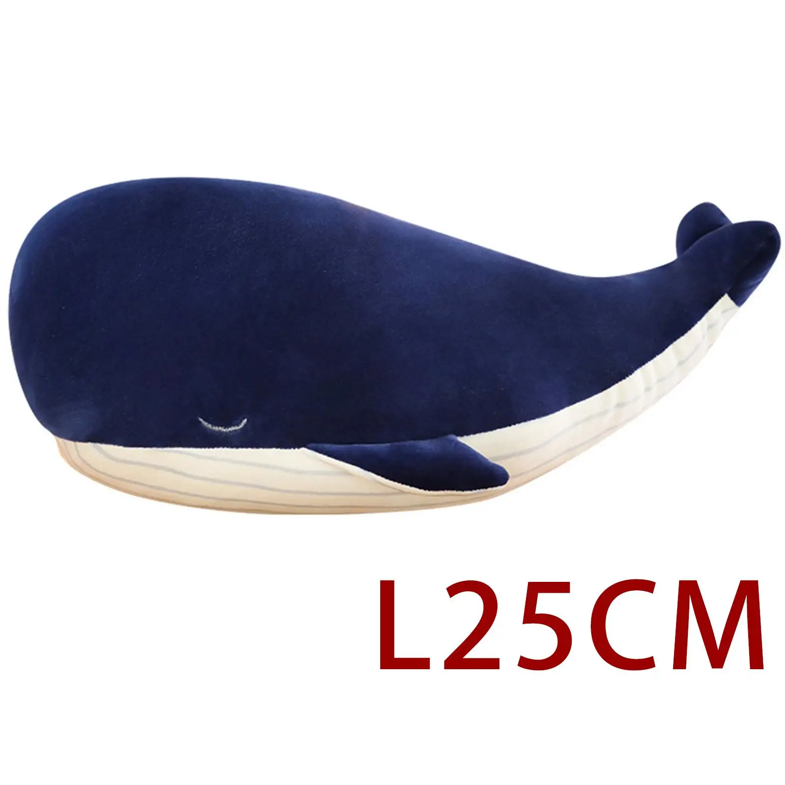 Plush Blue Whale Animal Toy Super Soft Decorative Sofa Toy Realistic Marine Life Sea Animal Pillow New Year Gift