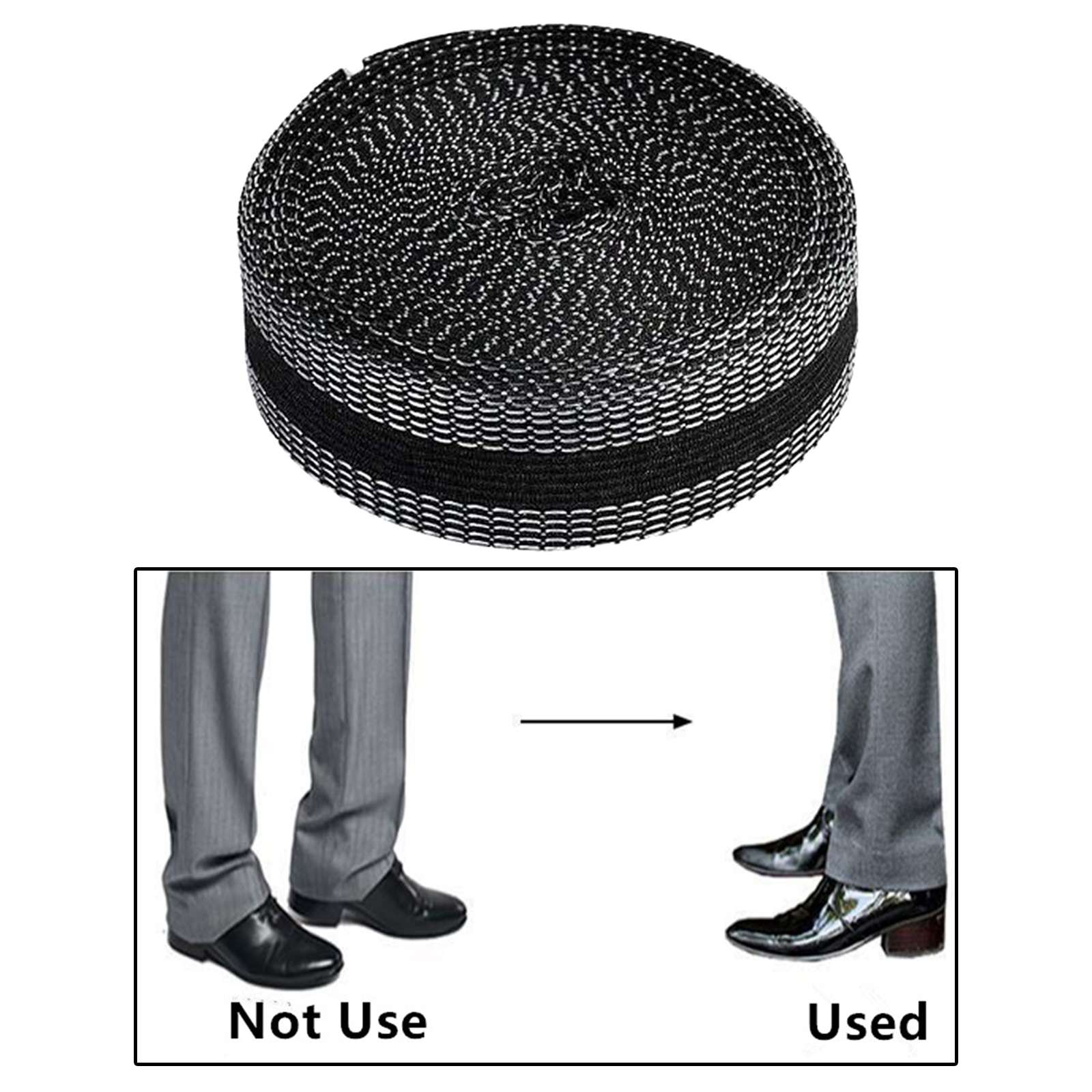 1 Roll Trouser Edge Shorten Pants Mouth Aid Curling Tape Paste Pants Mouth Self-adhesive Paste Pants Apparel Sewing Fabric