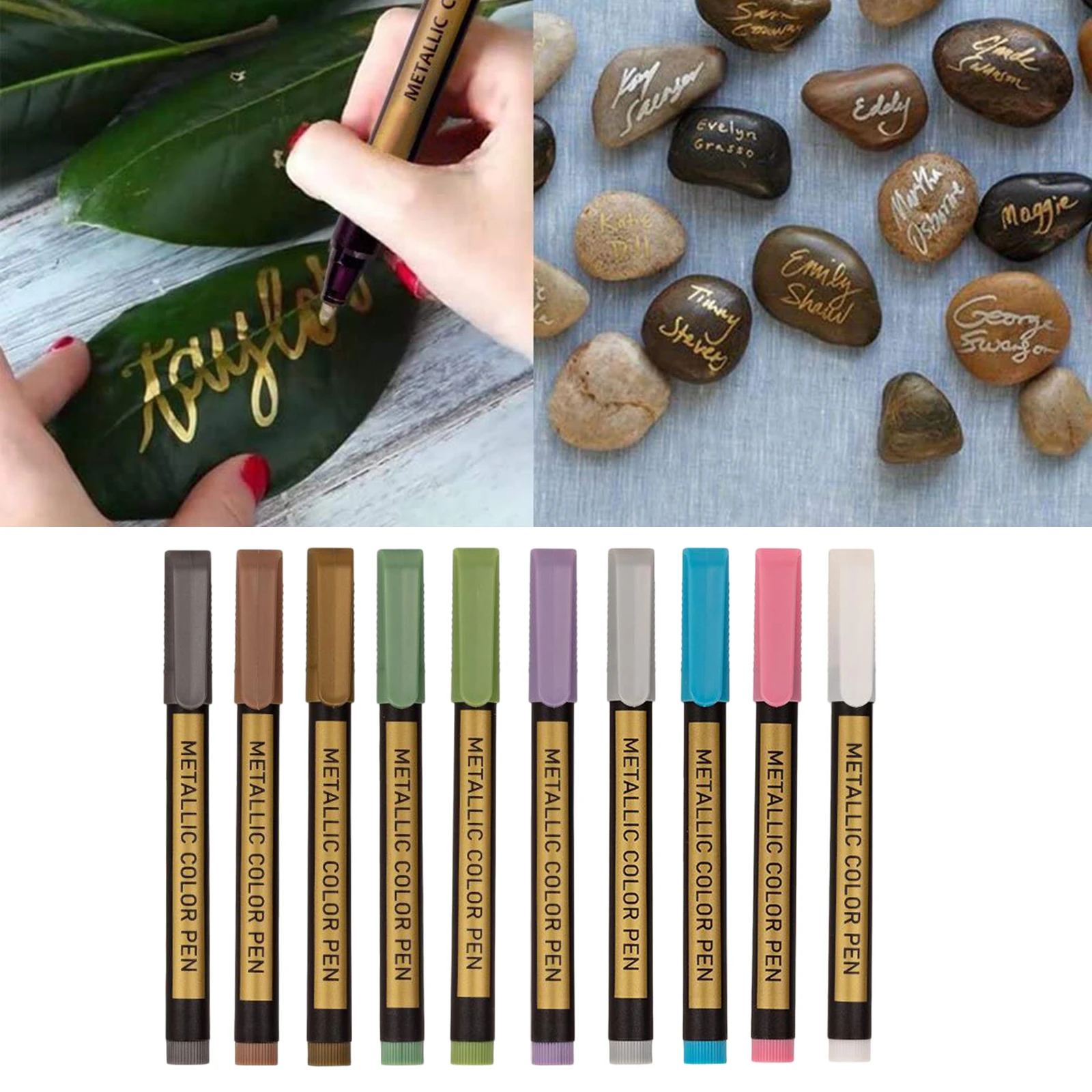 10lic Pens for Craft Art Markers for Wedding Guest Book,