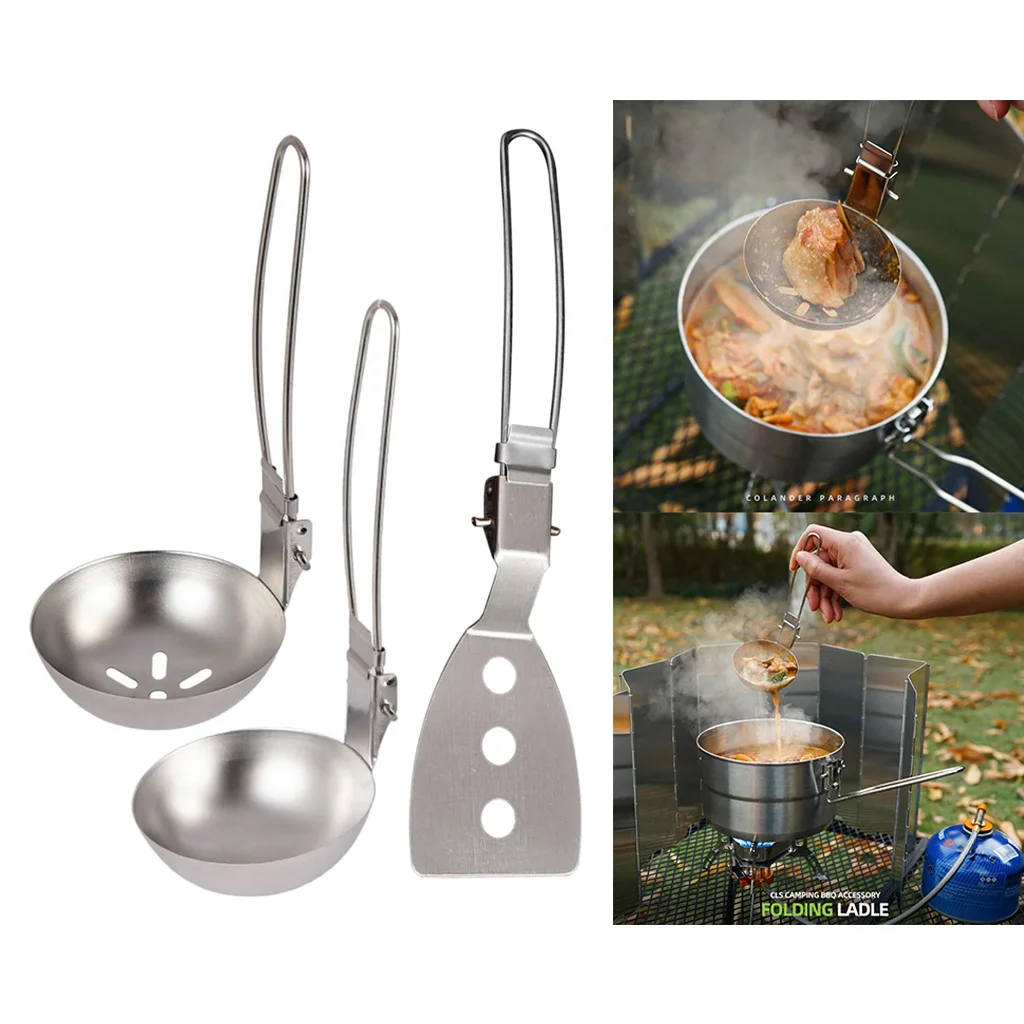 Camping Cooking Utensils Outdoor Kitchen Cookware Gear for BBQ Hiking Picnic