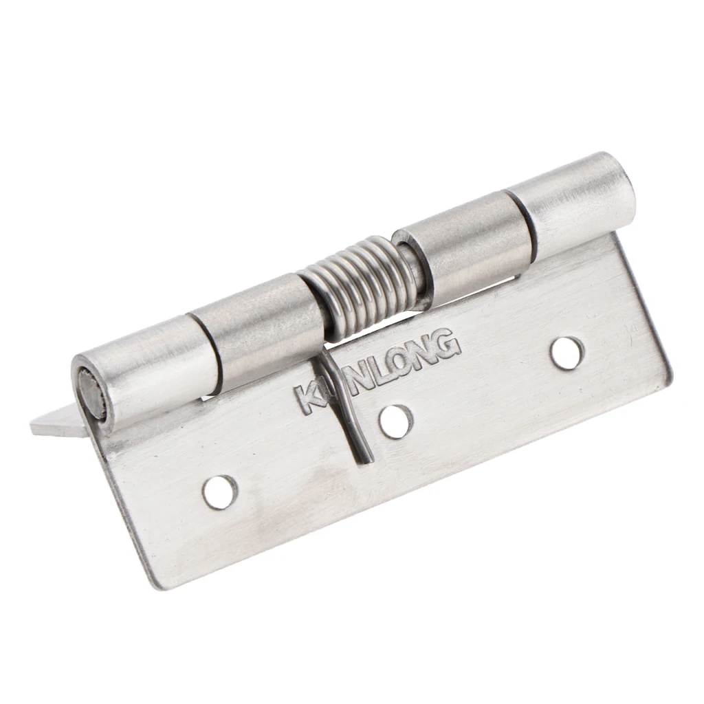 Stainless Steel Heavy Duty Spring Loaded Door Butt Hinge,Automatic Closing/Soft Closer/Adjustable Tension/Support Buffer