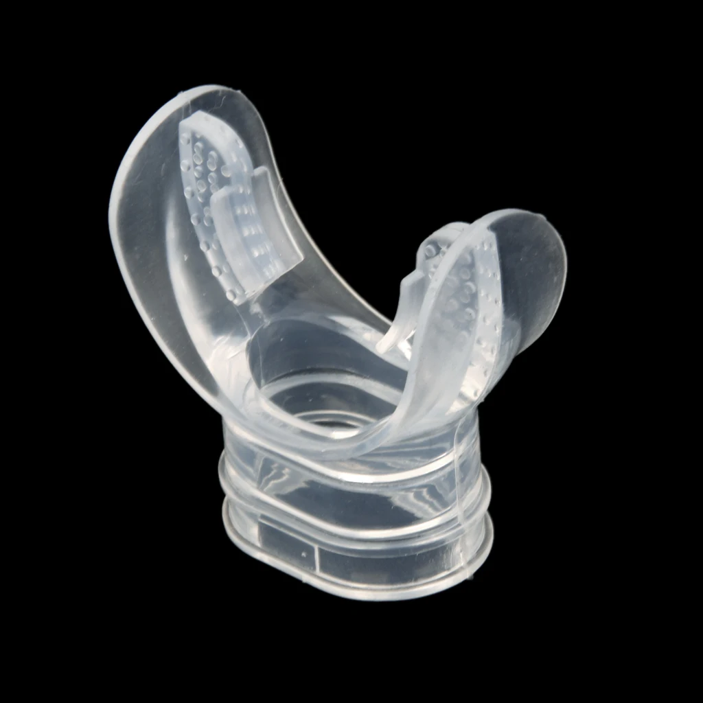 Clear Silicone Snorkel Mouthpiece Replacement Scuba Regulator Comfort Fit Mouth Piece Underwater Diving Accessories