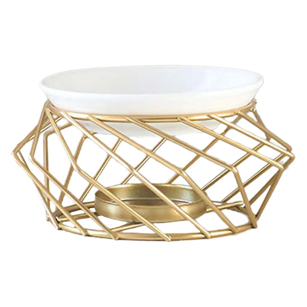 Geometric Essential Oil Burner Warmer Tea Light Holder Spa Living Room Decor