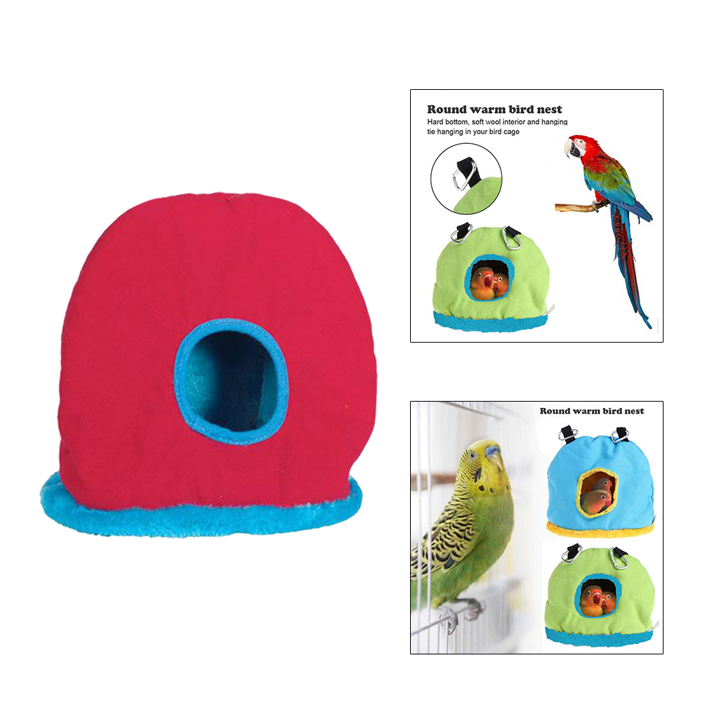 Winter Warm Birds Parrot Nest Shed Cave Cage ing Sleeping Bed Hideaway Toys for Parakeet Cockatiel Conure