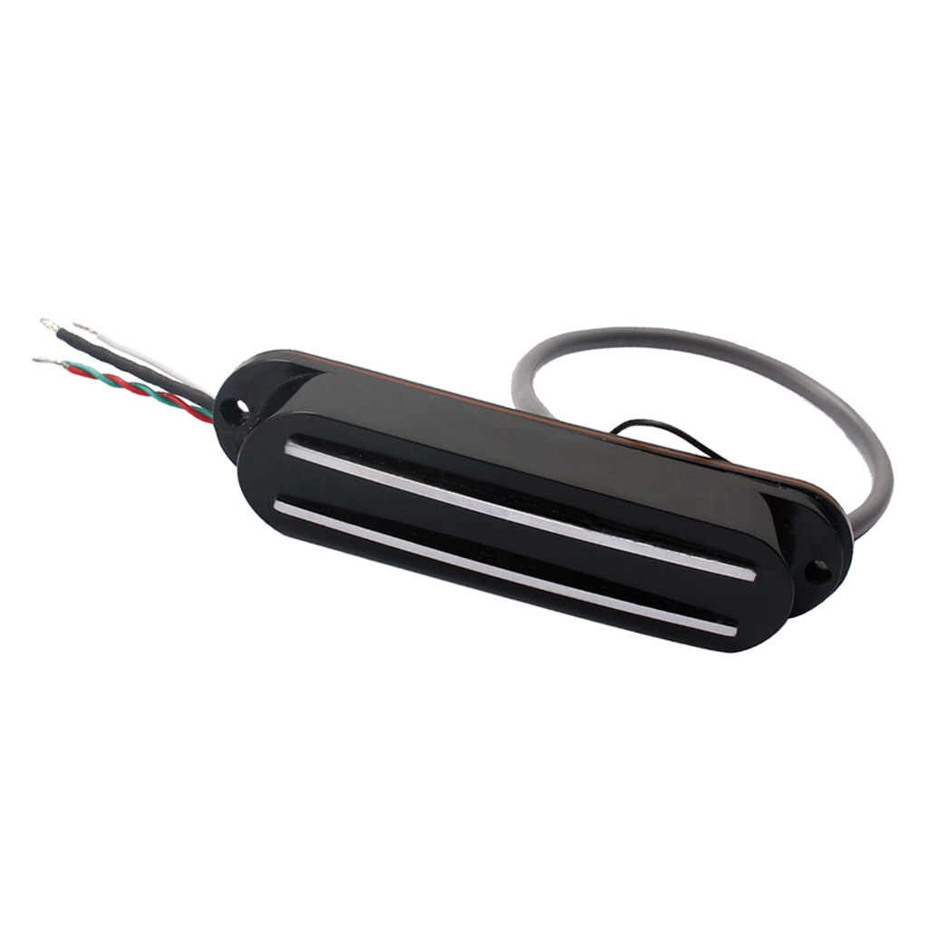 Prewired Dual Hot Rails Pickup Black Cover for Electric Guitars Replacement Part DIY
