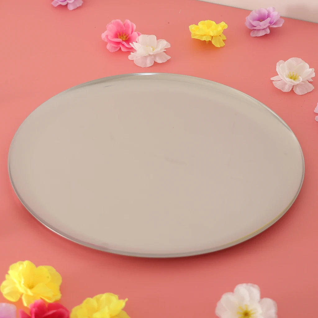 Premium Stainless Steel Round Tray Jewelry Table Organizer Plate 28cm/11``