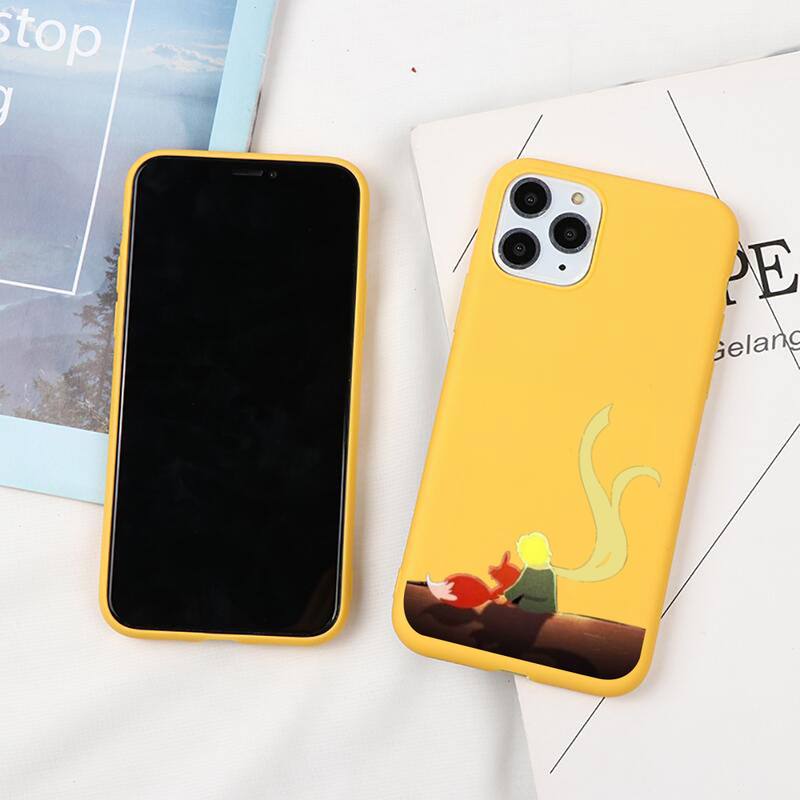 best cases for iphone 13 pro max The Little Princes The Earth Space Phone Case For iphone 13 12 11 Pro Max Mini XS 8 7 6 6S Plus X XR Candy yellow Silicone cover iphone 13 pro max cover