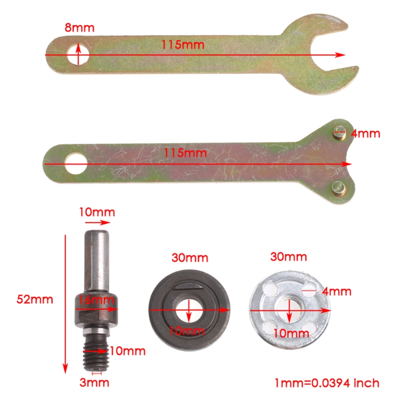 de suporte de disco com diâmetro interno 10mm para moedor de ângulo