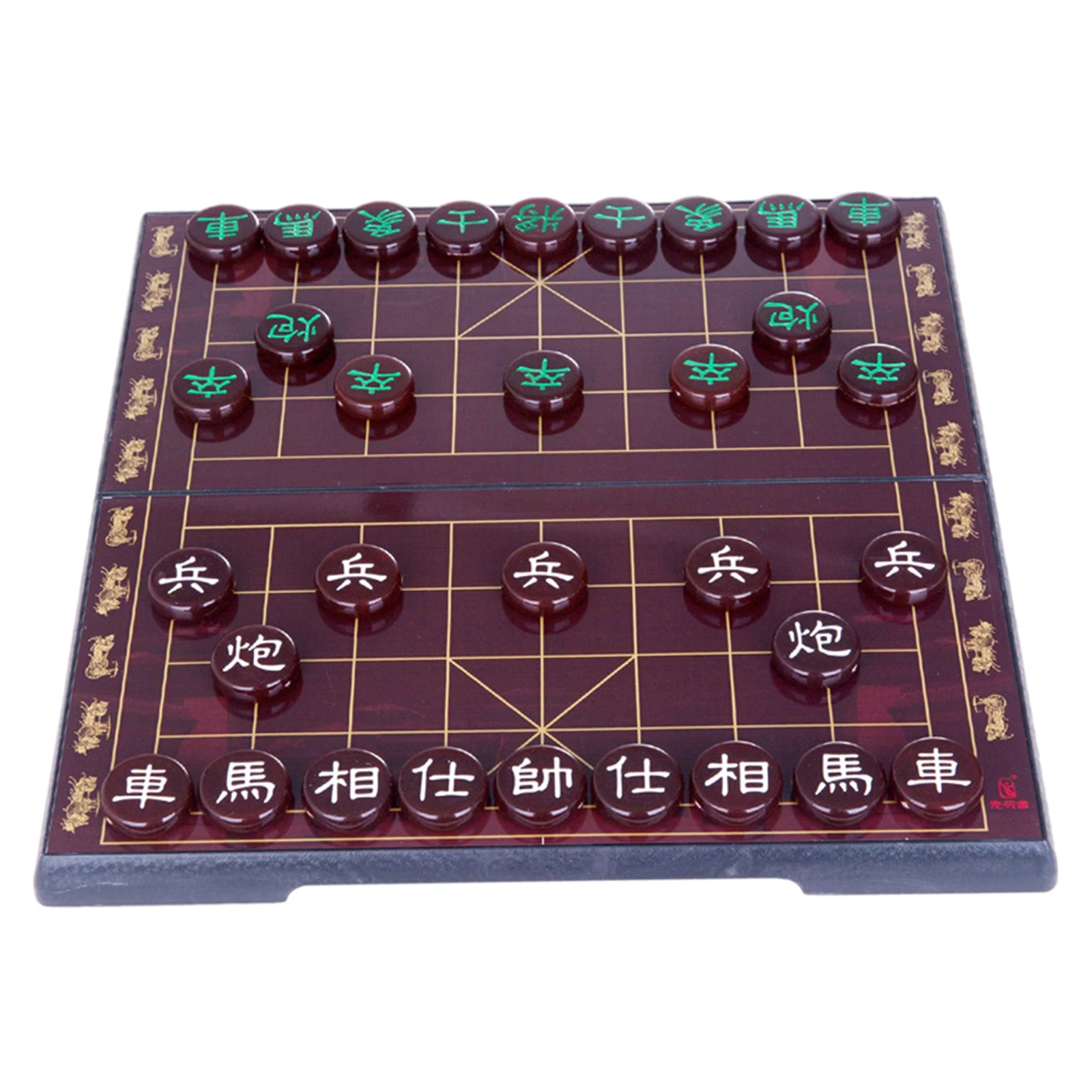 Chinese Chess Xiangqi with Folding Board Magnetic Educational Toys for Gift Family Activities Travel Board Child Kids