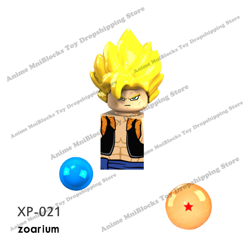 XP021-026 Single Sale Dragon Ball Z Building Blocks mini Anime Goku Action toy Figure Assemble bricks toys for children gifts