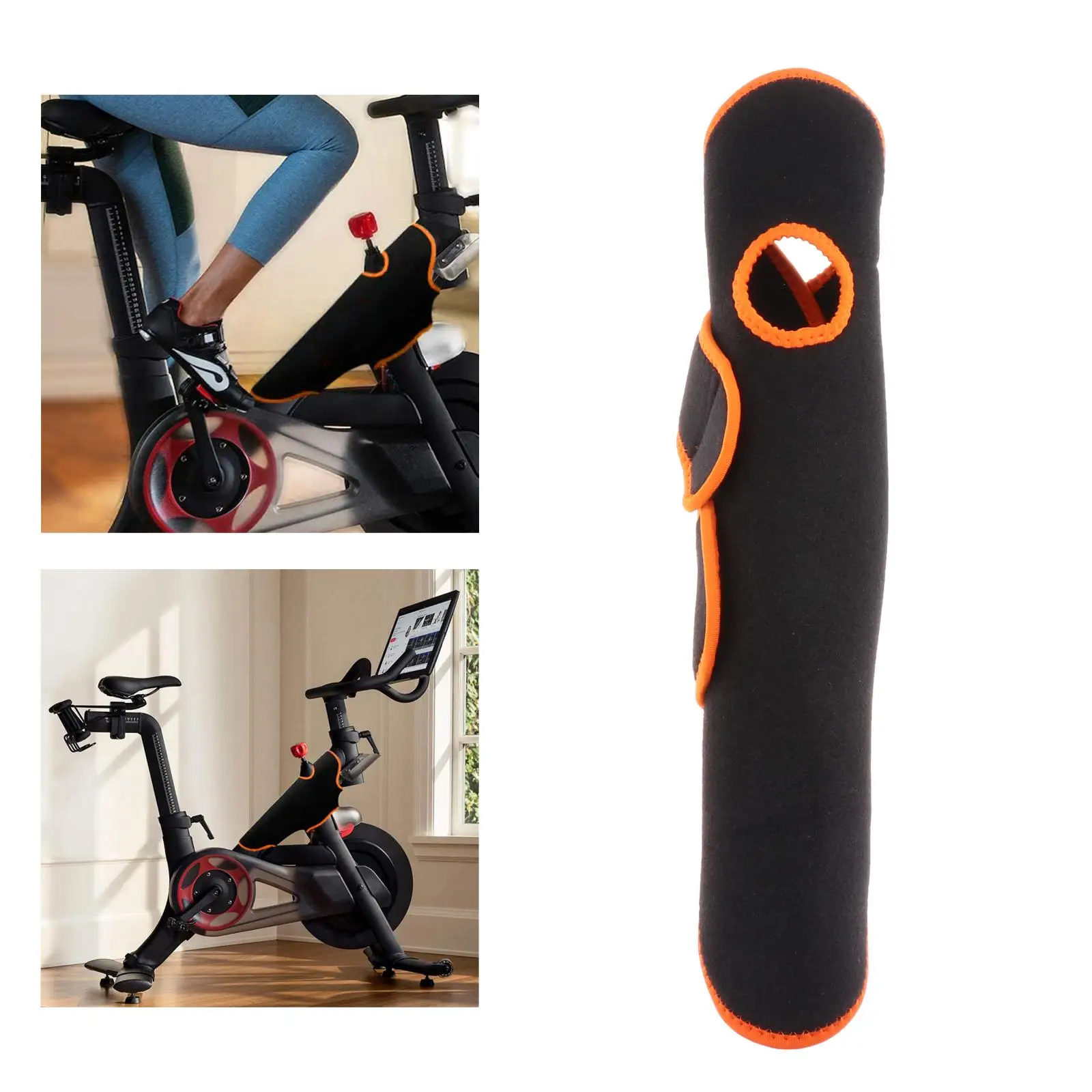 3-Layer Spin Bike Frame Wrap Stationary Bicycle Towel Machine Washable Indoor Cycling Dustproof Cover Front Tube Protection