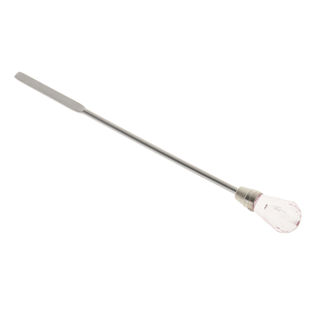 Stainless Steel Crystal Permanent Makeup Ink Pigment Color Mixing Spatula Rod