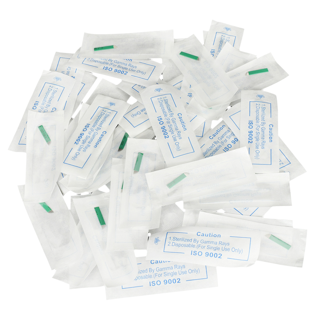 50pc 14Pins Eyebrow Microblading Needles For 3D Embroidery Manual Tattoo Pen